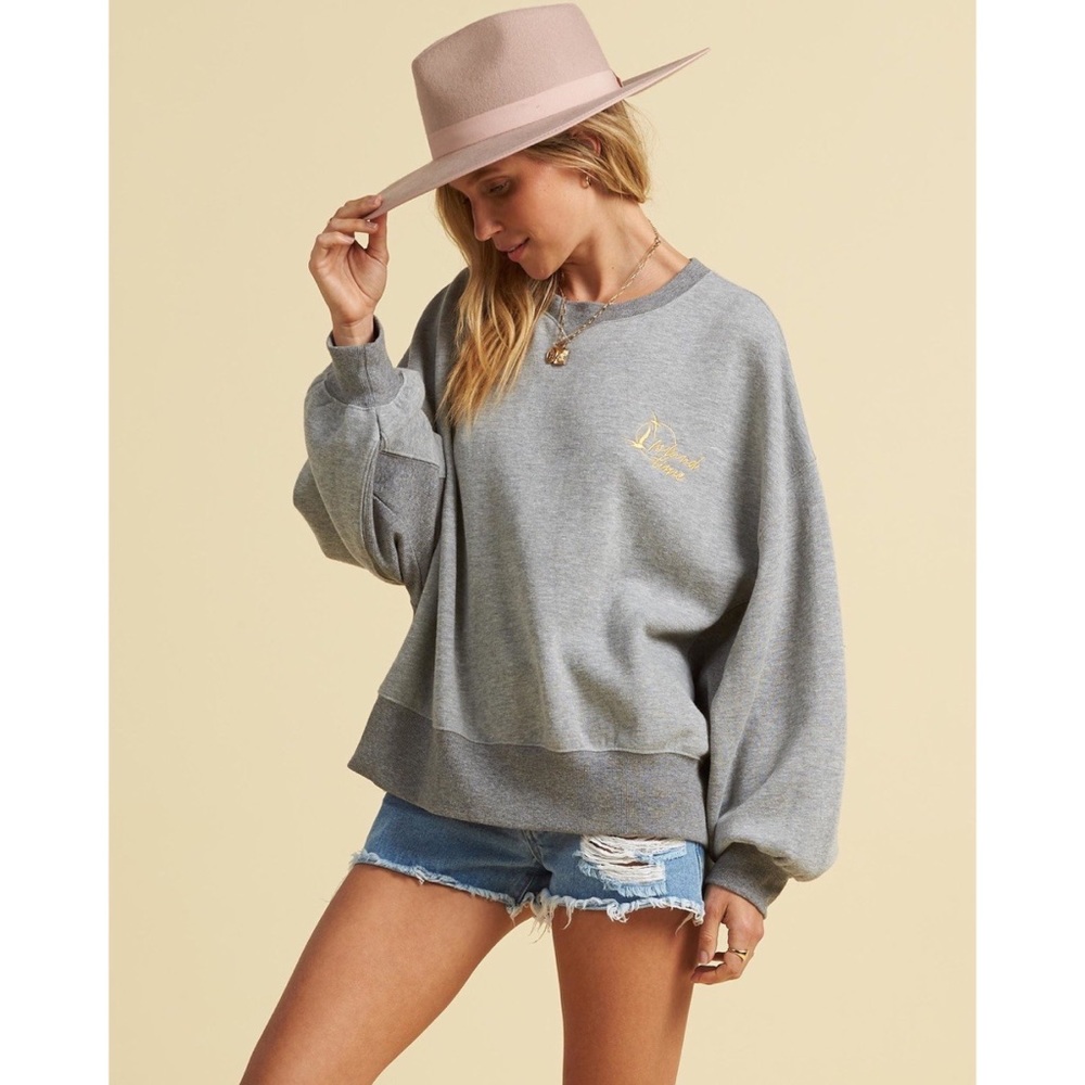 Billabong Gray Jumper Sweatshirt